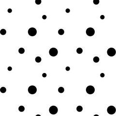 Black dots on white background, simple abstract geometric pattern
