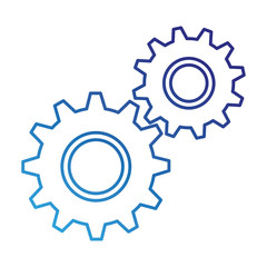 gears machine isolated icon