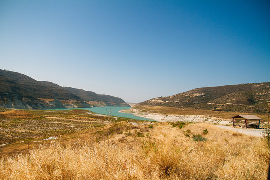 Alassa water dam in Cyprus