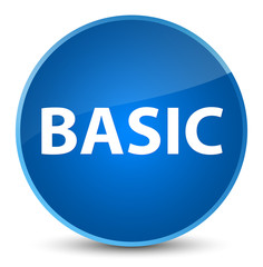 Basic elegant blue round button