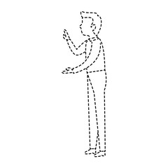 successful businessman talking avatar character