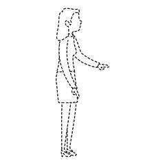 successful businesswoman profile avatar character