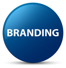 Branding blue round button