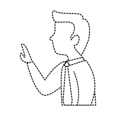 successful businessman talking avatar character