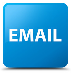 Email cyan blue square button