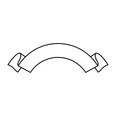 ribbon decorative isolated icon