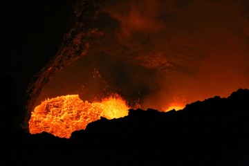 Masaya active volcano lava lake Nicaragua