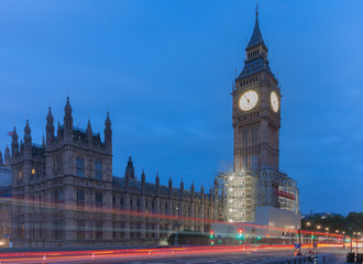 Westminster bridge, Big Ben in the morning