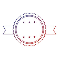 united states of america seal with ribbon
