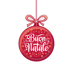 Obraz na płótnie Canvas Buon Natale. Christmas template. 