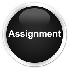 Assignment premium black round button