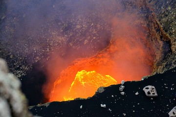 Masaya active volcano lava lake Nicaragua