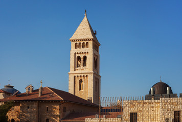 Fototapeta na wymiar View to the Aqsa mosque.