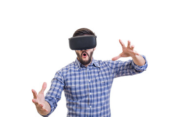 Man with vr goggles