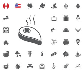 Thanksgiving Day Icon set. Design elements illlustration vector