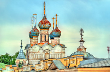 Fototapeta na wymiar Church of the Savior on Market Square in Rostov Veliky, the Golden ring of Russia