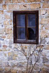 Old window in Rastoke, Croatia