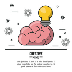 Creative mind design vector illustration graphic icons