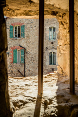 Vue sur le village de Villefranche-de-Conflent du haut des remparts