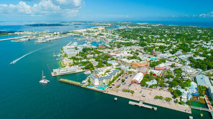 Key West Aerial view. Florida. USA.  - obrazy, fototapety, plakaty