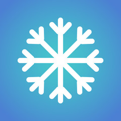 Snowflake icon. Vector illustration.