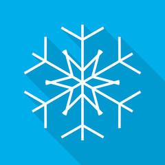 Snowflake icon. Vector illustration.