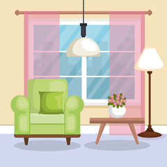 living room scene icon