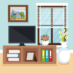 living room scene icon