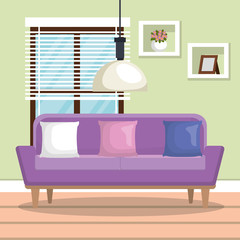 living room scene icon