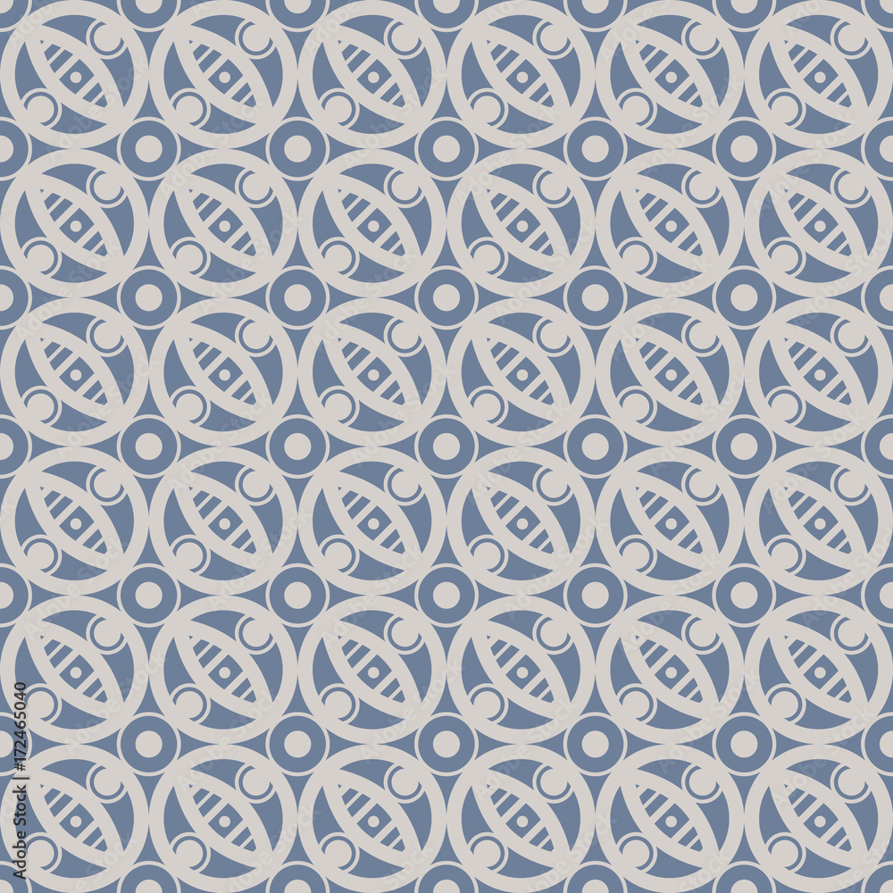 Aufkleber abstract seamless pattern in vintage style. interlocking shapes and textures.