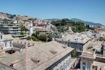 dans les rues et les églises de Gênes en Italie