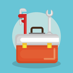plumbing line tools set icons