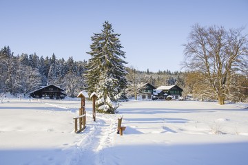 Preserved natural area Kladska near small west bohemian spa town Marianske Lazne - Czech Republic