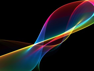      Abstract color wave design element 