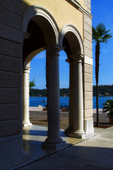 Salò Palazzo della Magnifica Patria sul lago di Garda Lombardia Italia Italy