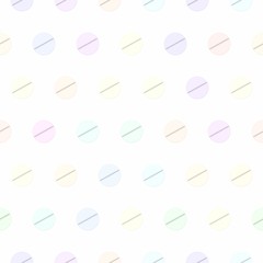 Pills background. Seamless colorful pattern. 3D rendering illustration.