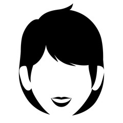 beautiful woman head avatar character