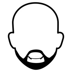 young man head avatar character