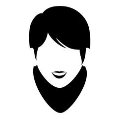 beautiful woman head avatar character
