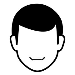 young man head avatar character