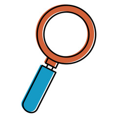 magnifying glass isolated icon