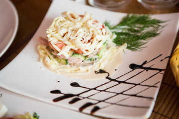 snacks and meals on the table