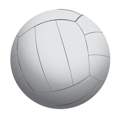 Isolated volleyball ball on a white background, Vector illustration