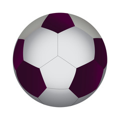 Fototapeta premium Isolated soccer ball on a white background, Vector illustration