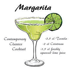 margarita cocktail vector2