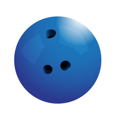 Isolated bowling ball on a white background, Vector illustration