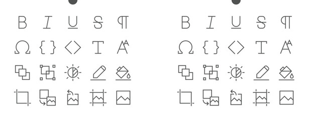 Edit text Pixel Perfect Well-crafted Vector Thin Line Icons 48x48 Ready for 24x24 Grid for Web Graphics and Apps with Editable Stroke. Simple Minimal Pictogram