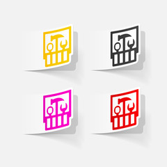 realistic design element: set of tools