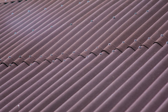 Brown ondulin roof background