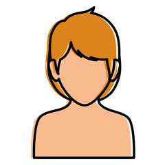 beautiful woman shirtless avatar character